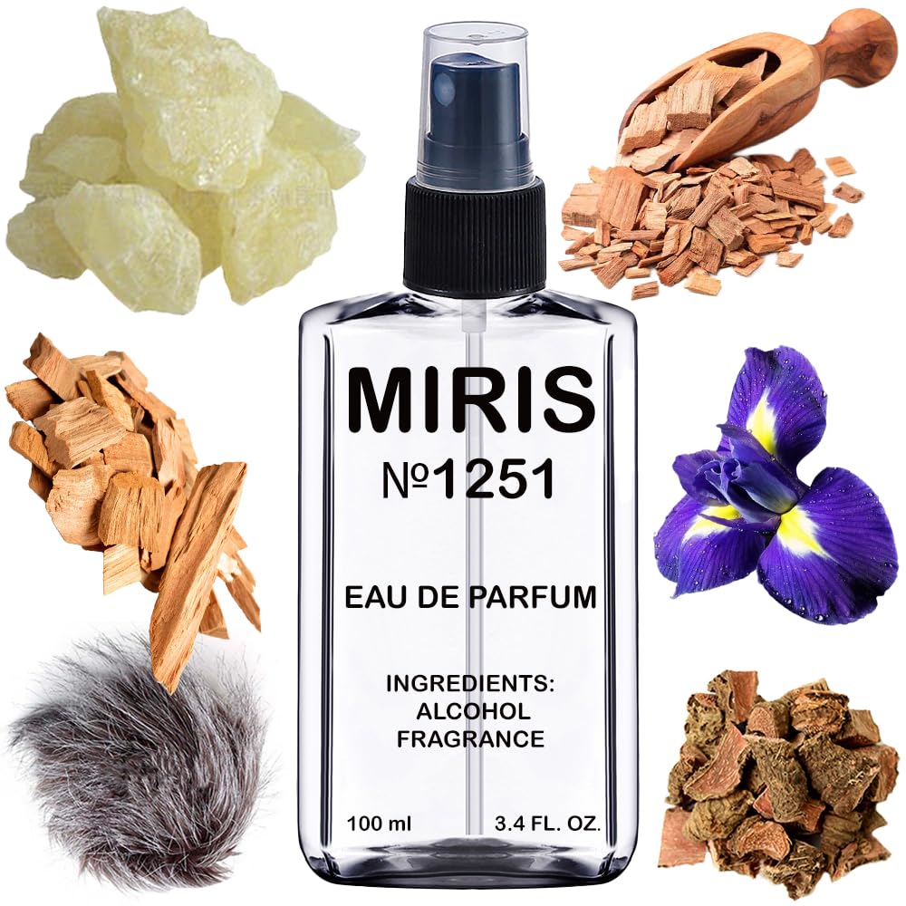 MIRIS No. 1251, Inspired by Intense So Iris, Long-Lasting Unisex Eau de Parfum for Women & Men, Spray 3.4 Fl Oz / 100 ml