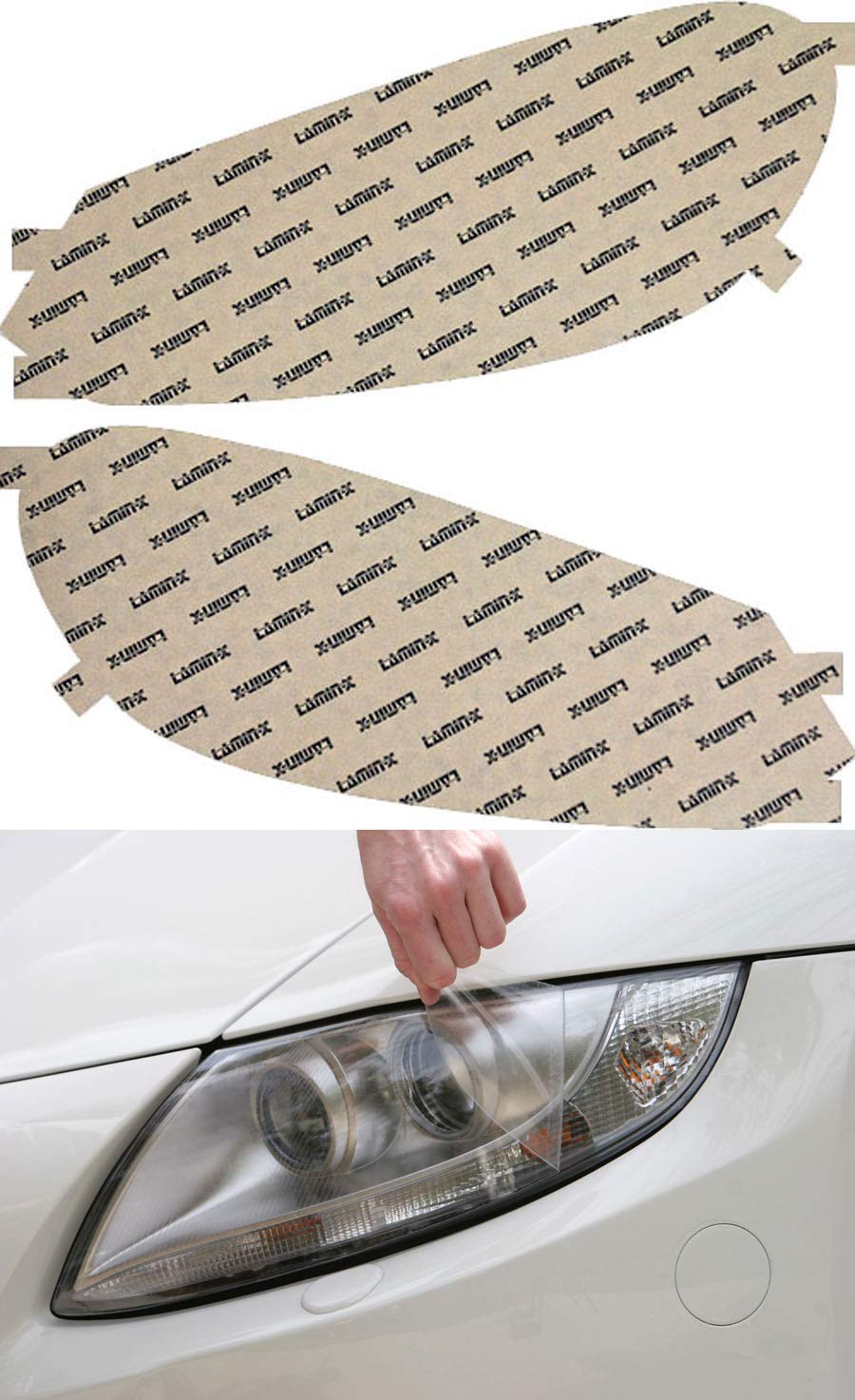 Lamin-x Custom Fit Clear Headlight Covers for VW Jetta Sportwagen (10-14)