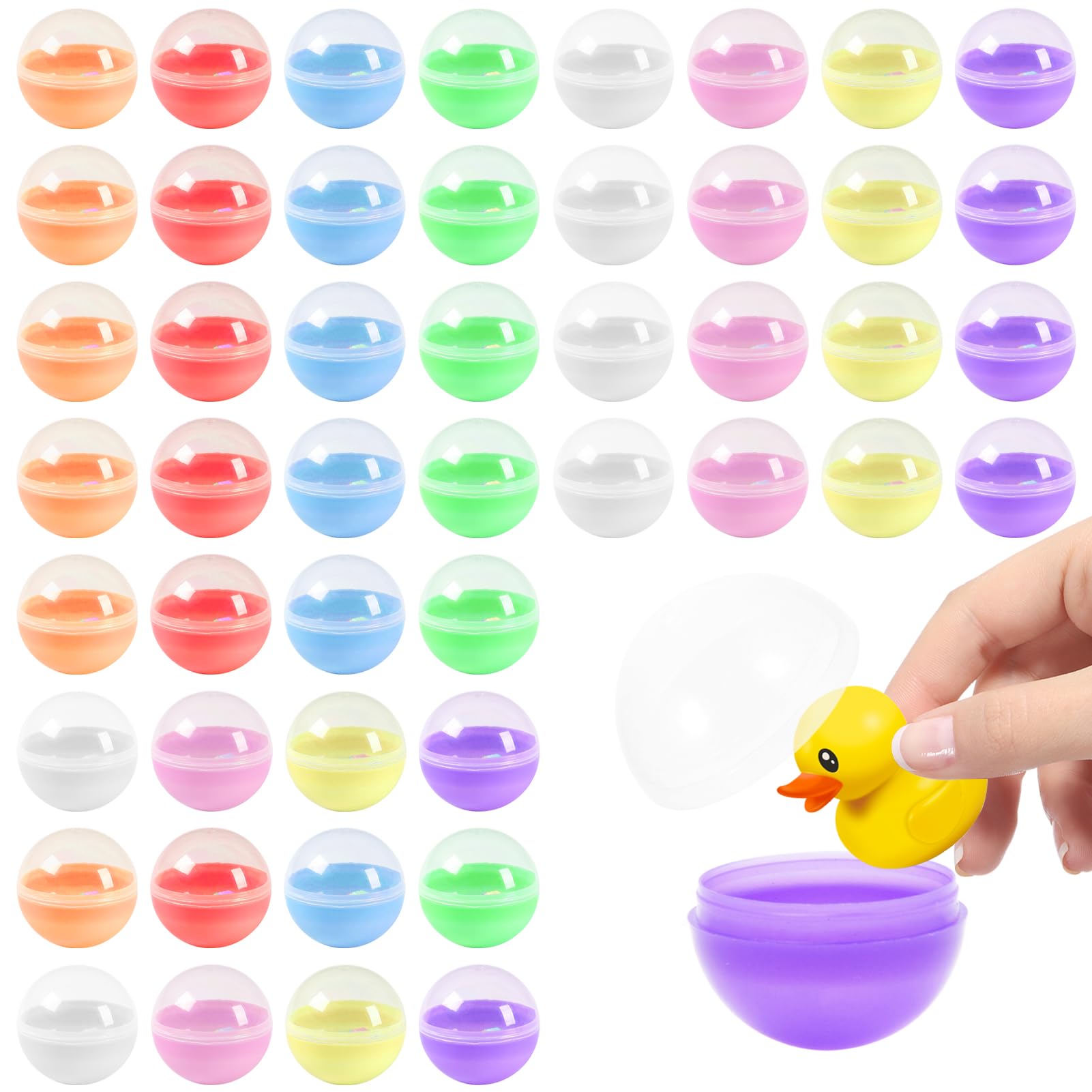 100 Pezzi 2.8cm Palline Trasparenti Apribili,Distributore Palline,Capsule Trasparenti Rotonde Vuota Gumball Machine Tombola Bingo LotteriaPalline