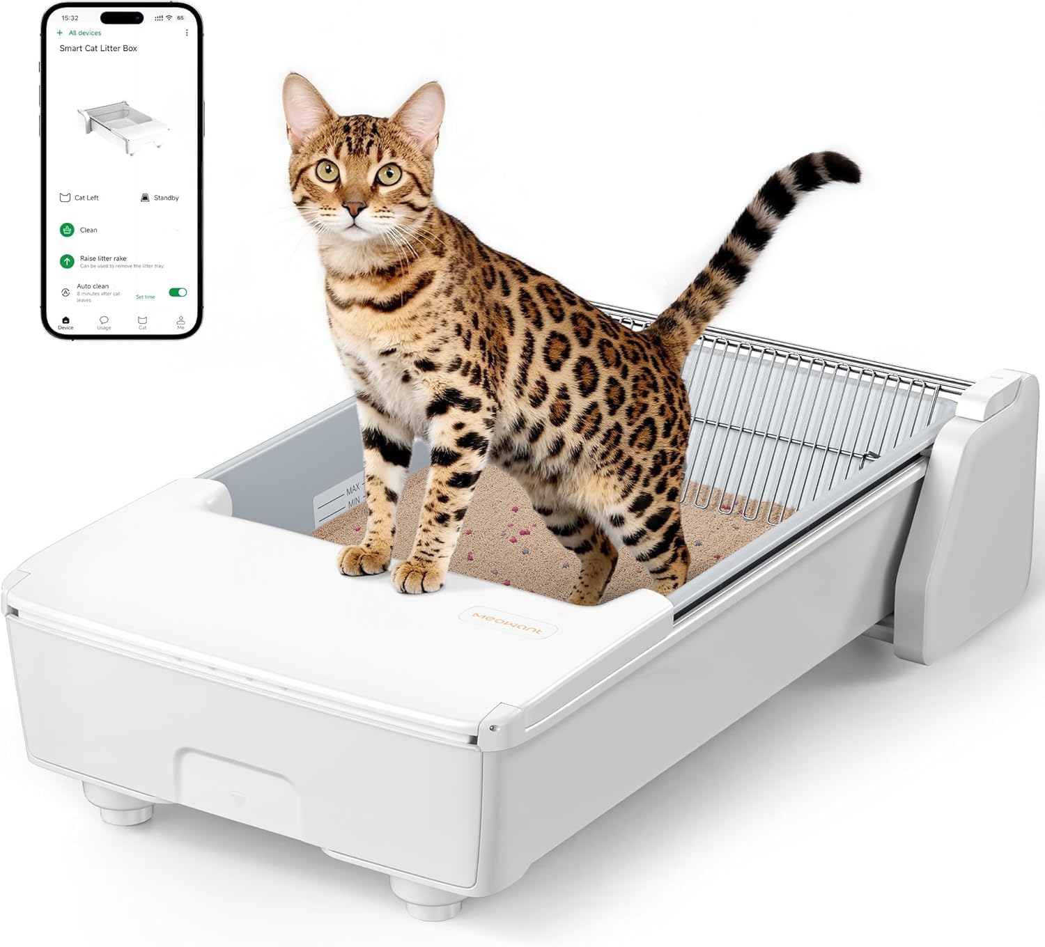 Amazon | UBPET C30 自動猫トイレ 開放式 オープンタイプ アプリ連動