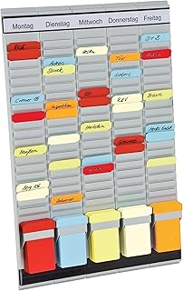 PV1 Weekly Office Task Display Stand 31.5 x 49 cm 20 Rows Per Column