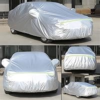 Vista 2 de Waterproof Car Cover Compatible with Dacia Duster Logan MCV Sandero Dust-Proof Windproof Rain Snow Weather Effectively Protect Car Paint