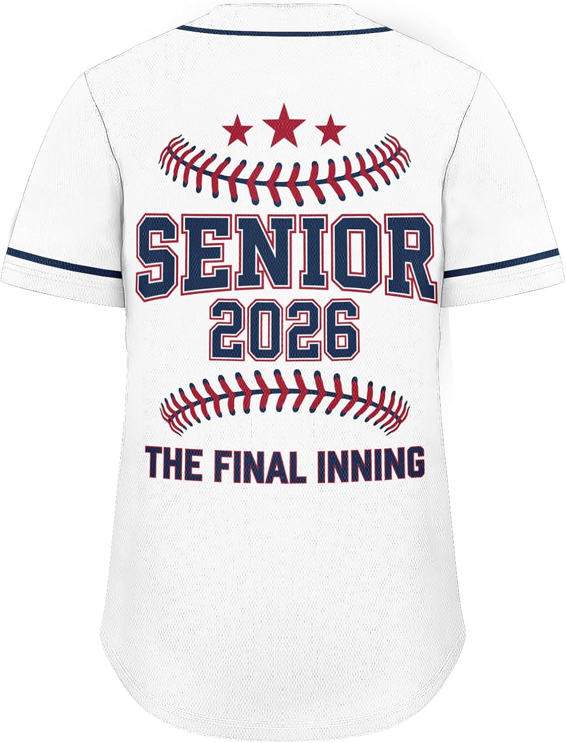 Custom Senior 2026 Class Jersey for Students Personalized School Graduation Shirt with Name Number for Men Women Youth