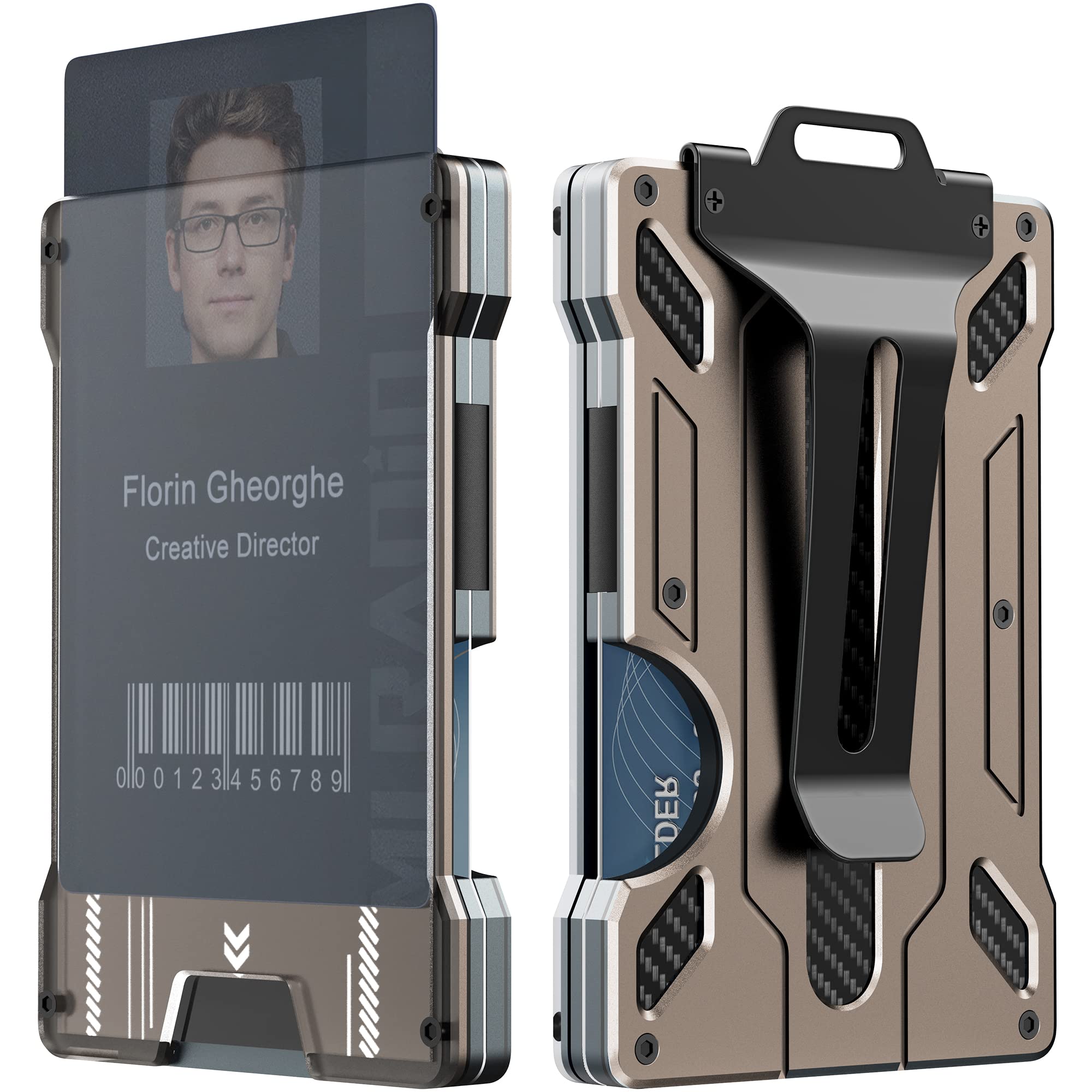 Cadeaus voor een visser Lederen RFID portemonnee met gravure - NET