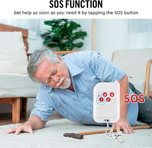 Miniatura 4 de KERUI Kit de sistema de alarma de seguridad para interiores y exteriores, bocina de sirena inalámbrica resistente a la intemperie con control remoto