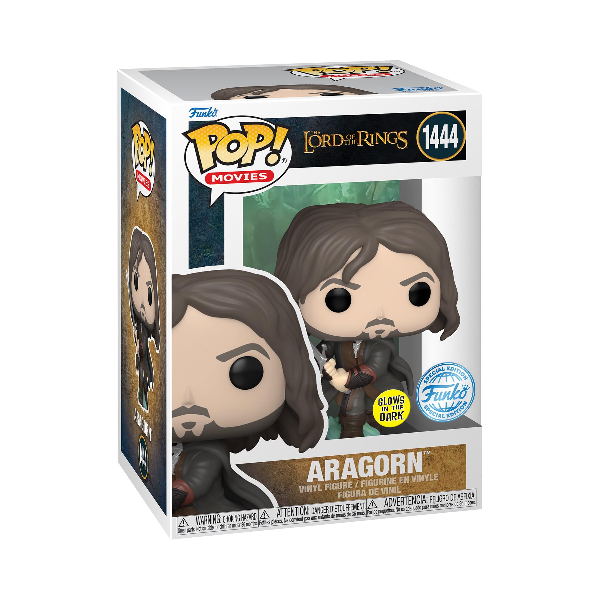 Funko POP! Movies: The Lord of the Rings - Aragorn - Army of the Dead - Glows in the dark