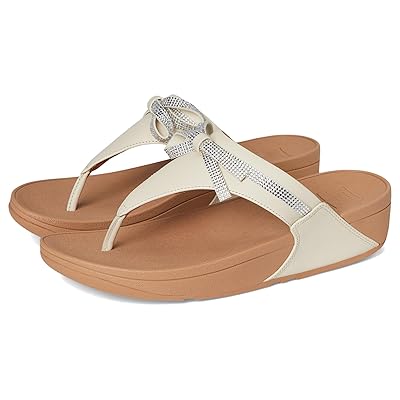 FitFlop Lulu Glitz bow Leather Toe post Sandals Women