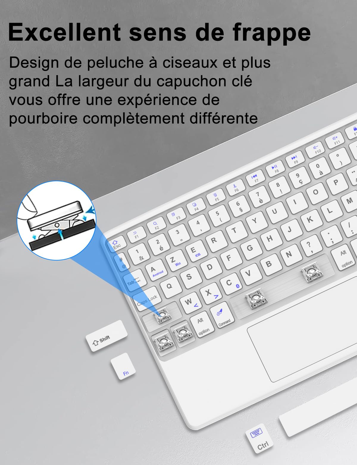 Coque Clavier Pour Xiaomi Pad 7/7 Pro et Xiaomi Pad 8/8 Pro 11.2 pouce