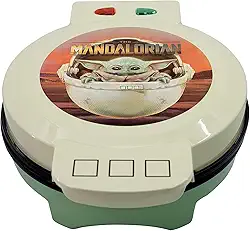 Uncanny Brands Máquina de waffle Star Wars The Mandalorian The Child - Baby Yoda Waffles