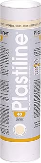 Herbin Plastiline - Ref 1140T - 1kg Tube of Plastiline - Suitable for Modelling, Moulding & Sculpting - Never Air Dries, Reusable - Hardness 40 (Very Soft & Flexible) - Ivory