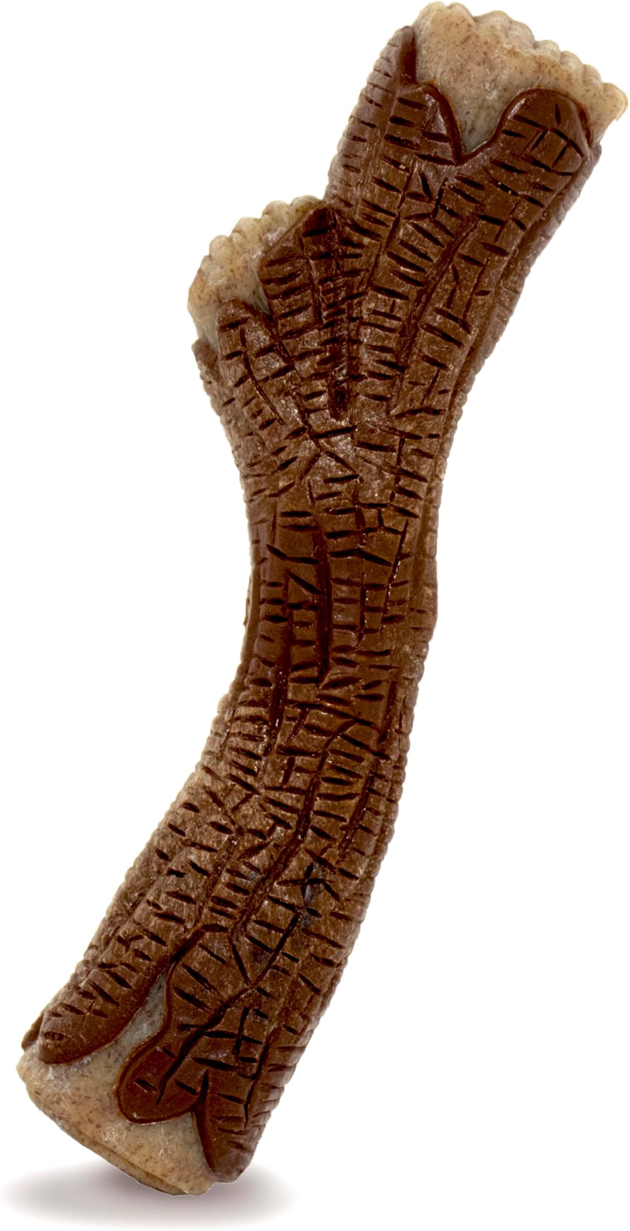 Nylabone Strong Chew Real Wood Stick, Durable Dog Chew Toy with Real Wood Texture, Promotes Dental Health & Satisfies Chewing Instincts, Infused with Maple Bacon Flavour for Dogs Up to 16kg, Medium