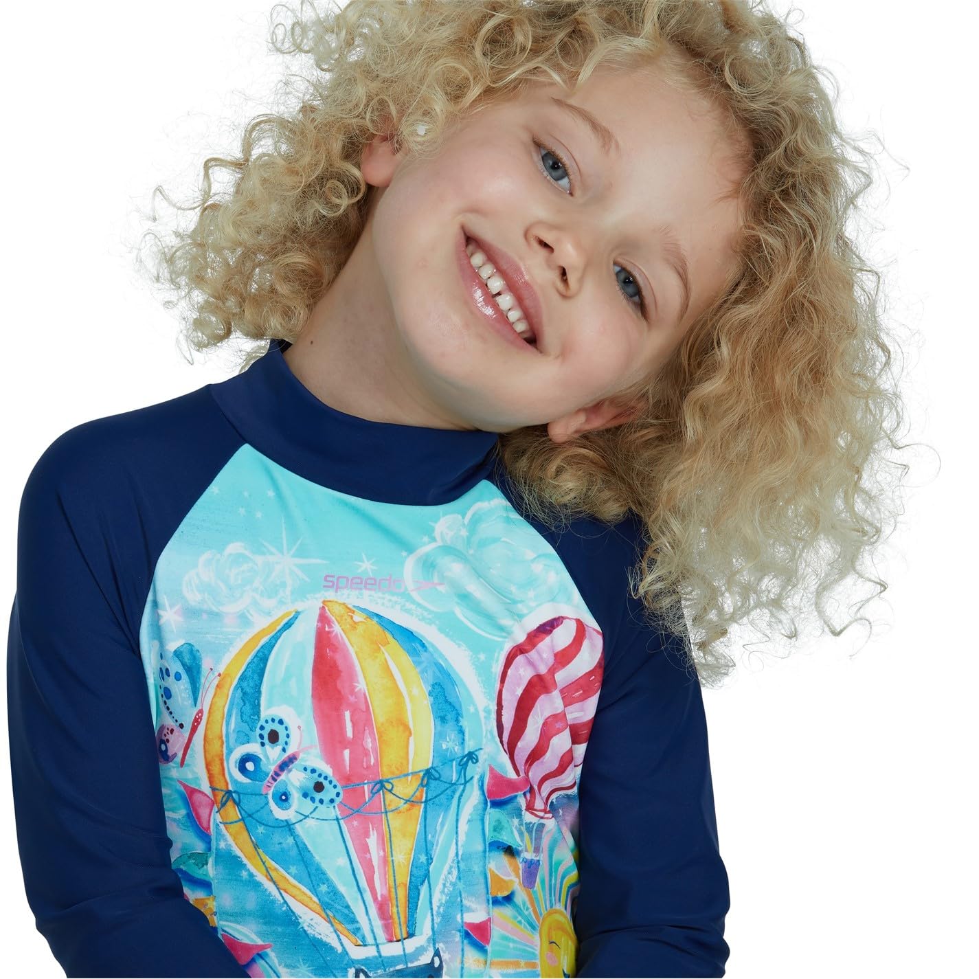 Speedo Long Sleeve Frill 1pc Bañador Niñas (Pack de 1)