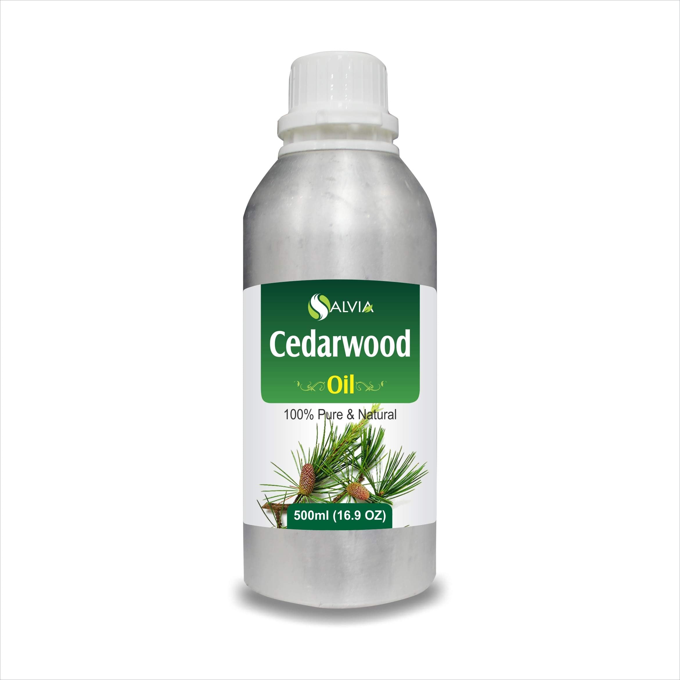 Salvia Cedar Wood Oil With Dropper 100% Natural Pure Undiluted Uncut Essential Oil 500Ml