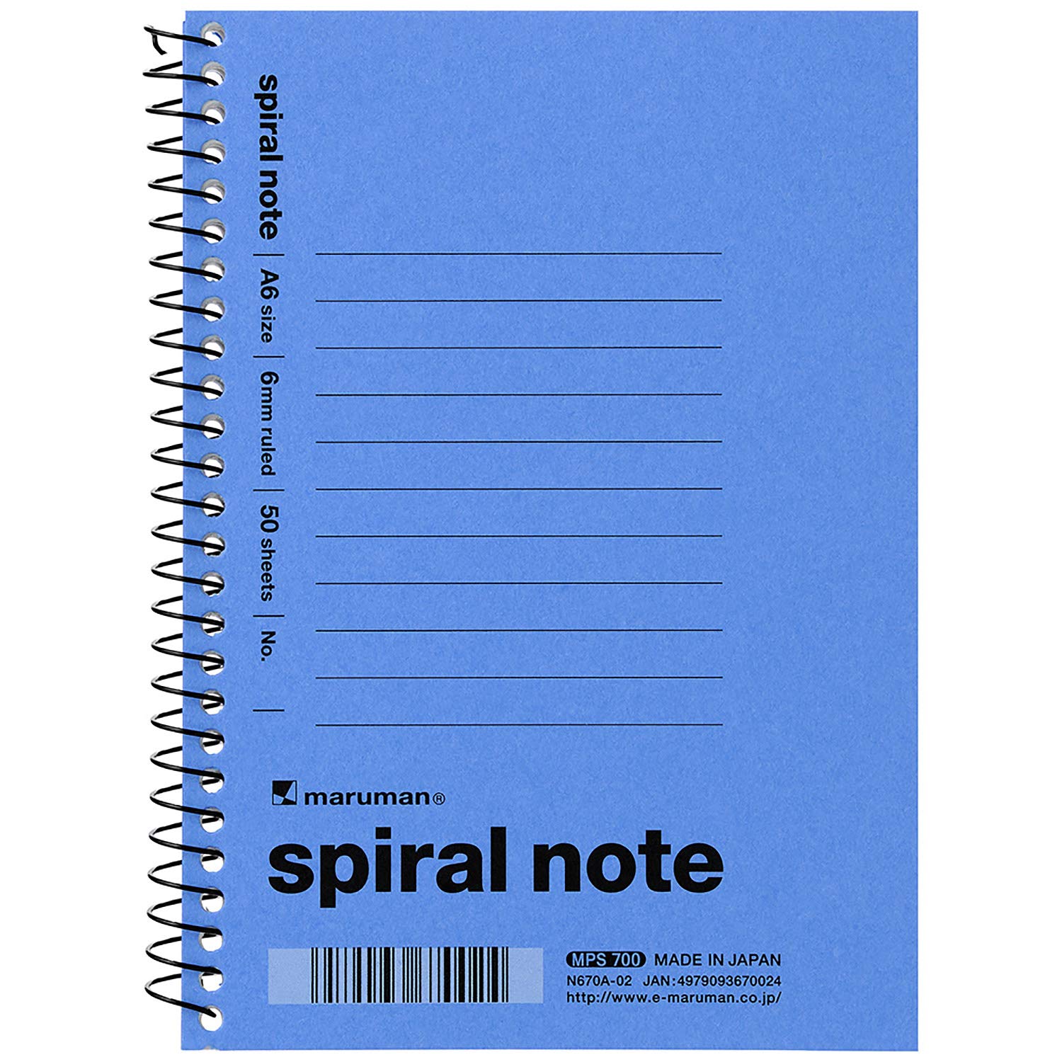Amazon | マルマン ノート スパイラルノート A6 3冊パック N670AX3