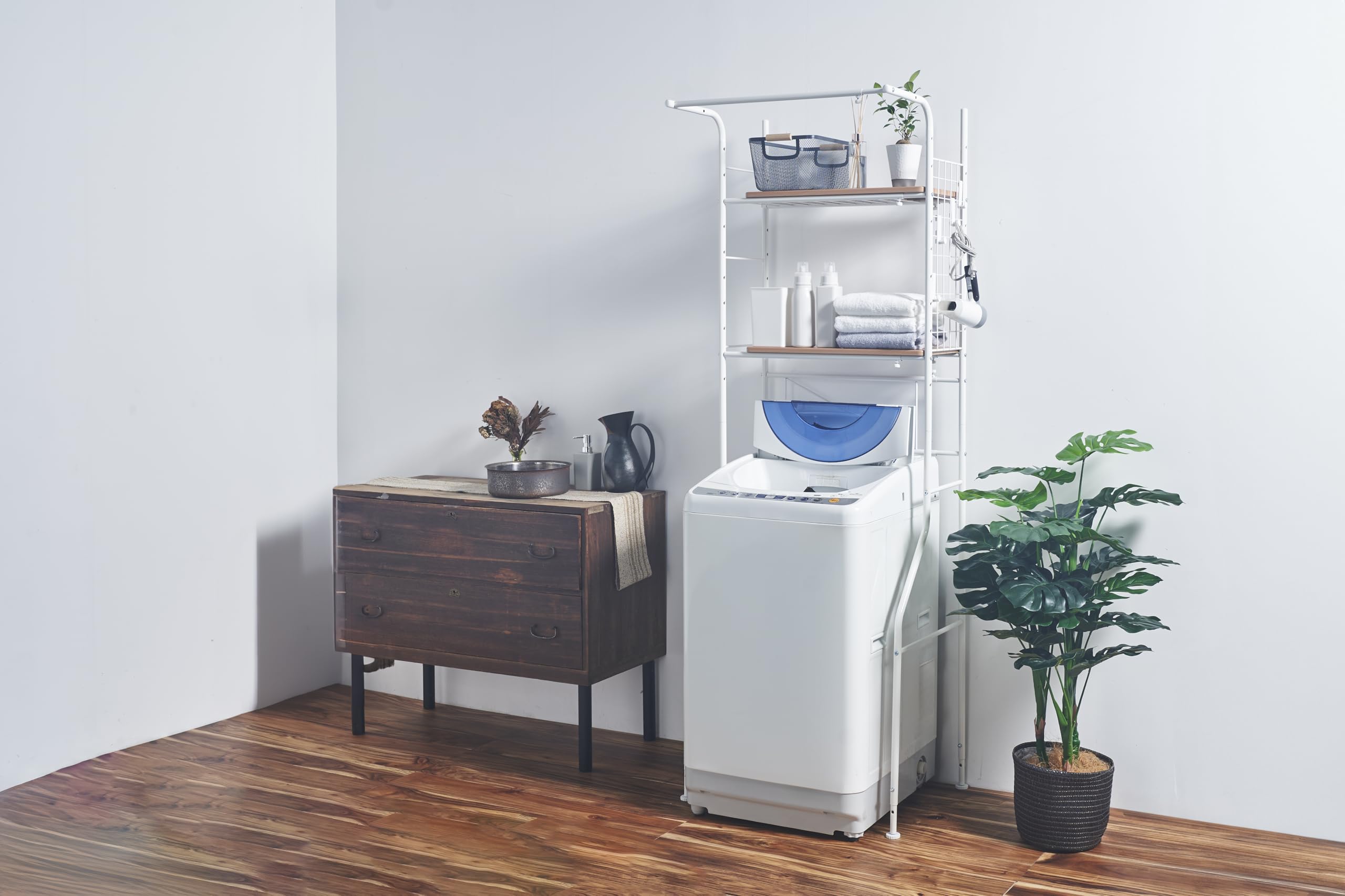 Amazon｜大竹産業 ランドリーラック 防水パン対応 防水パン