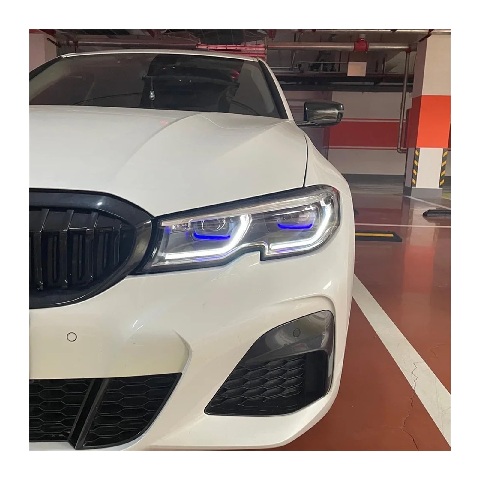 Fari Anteriori per BMW Serie 3 G20 G28 320I 325I 330I 2019-2022, aggiornamento con Lente proiettore DRL Gialla, Accessori per Auto.