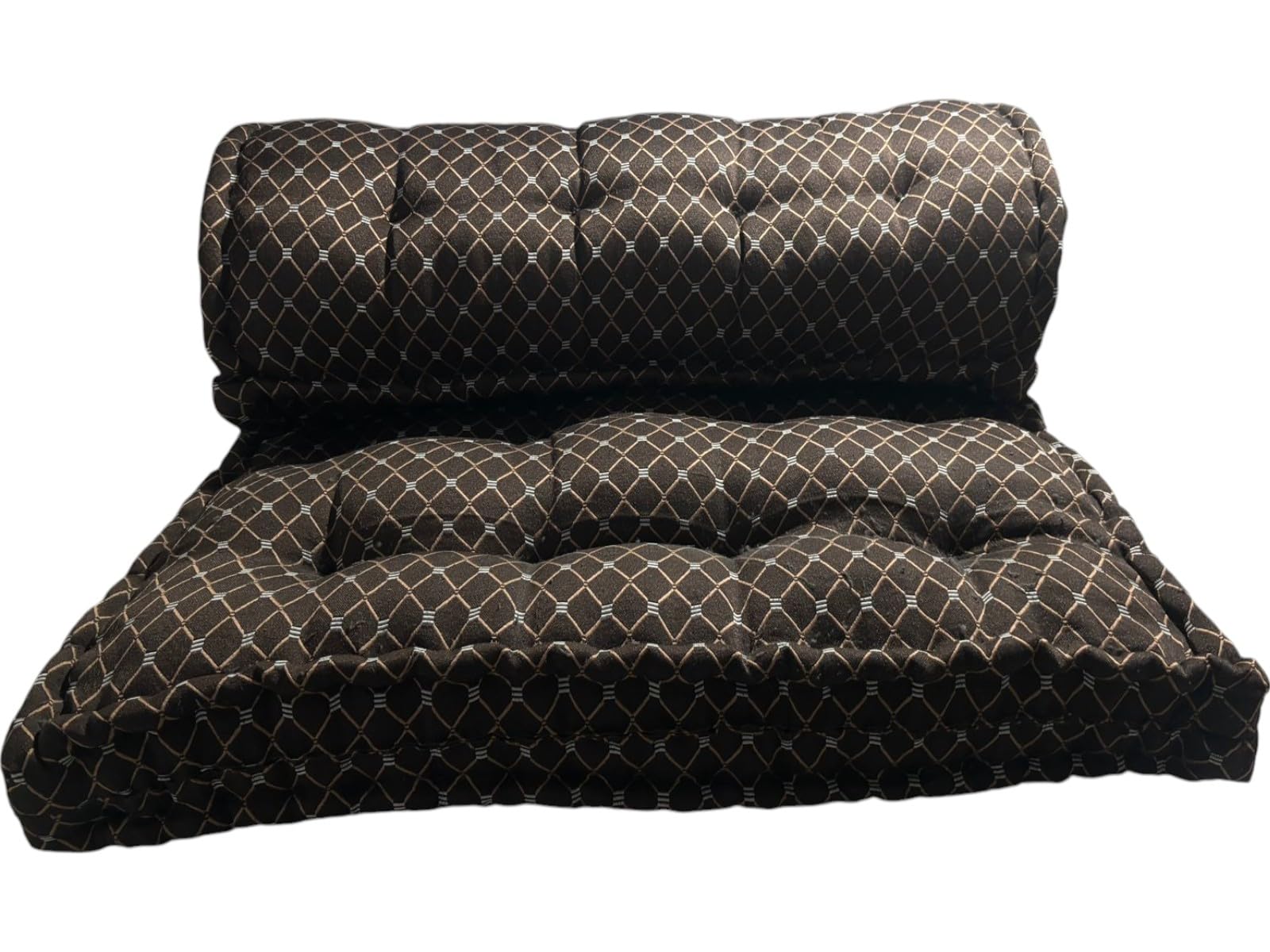 H B Msala Gadda Medium Firm Soft Cotton Quilt Mattress, Rectangle Type, Black Hosiery Cotton | Perfect for a restful Night's Sleep, Premium Box Mattress (Brown Premium, 4x6 Feet Diwan)-image-11