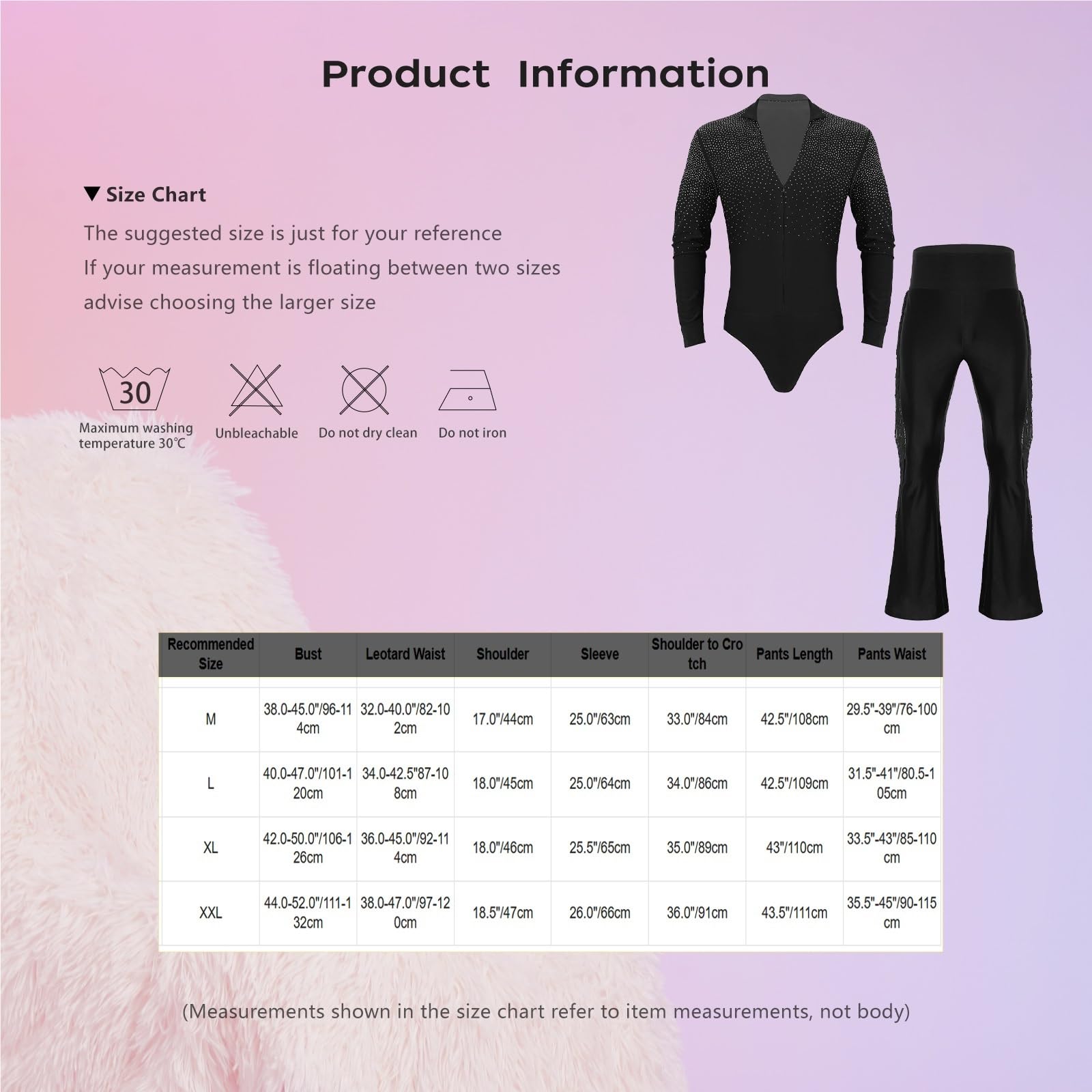 Ropa De Baile For Hombre, Chachachá, Salón, Latino, Tango, Rumba, Malla Ajustada con Cuello En V Y Pantalones Acampanados Borlas, Profesional para Hombre, Salsa, Jazz, Danza