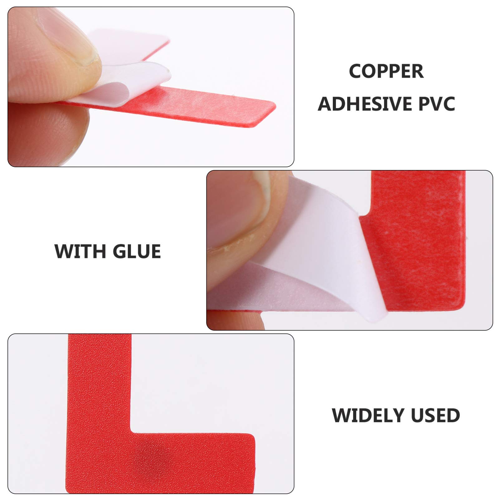 Cabilock 100pcs Self-adhesive Warning Sign Sticker Decals Directional Floor Stickers Removable Positioning Decal Warning Sign Decal Sticker for Home Stores Hospitals