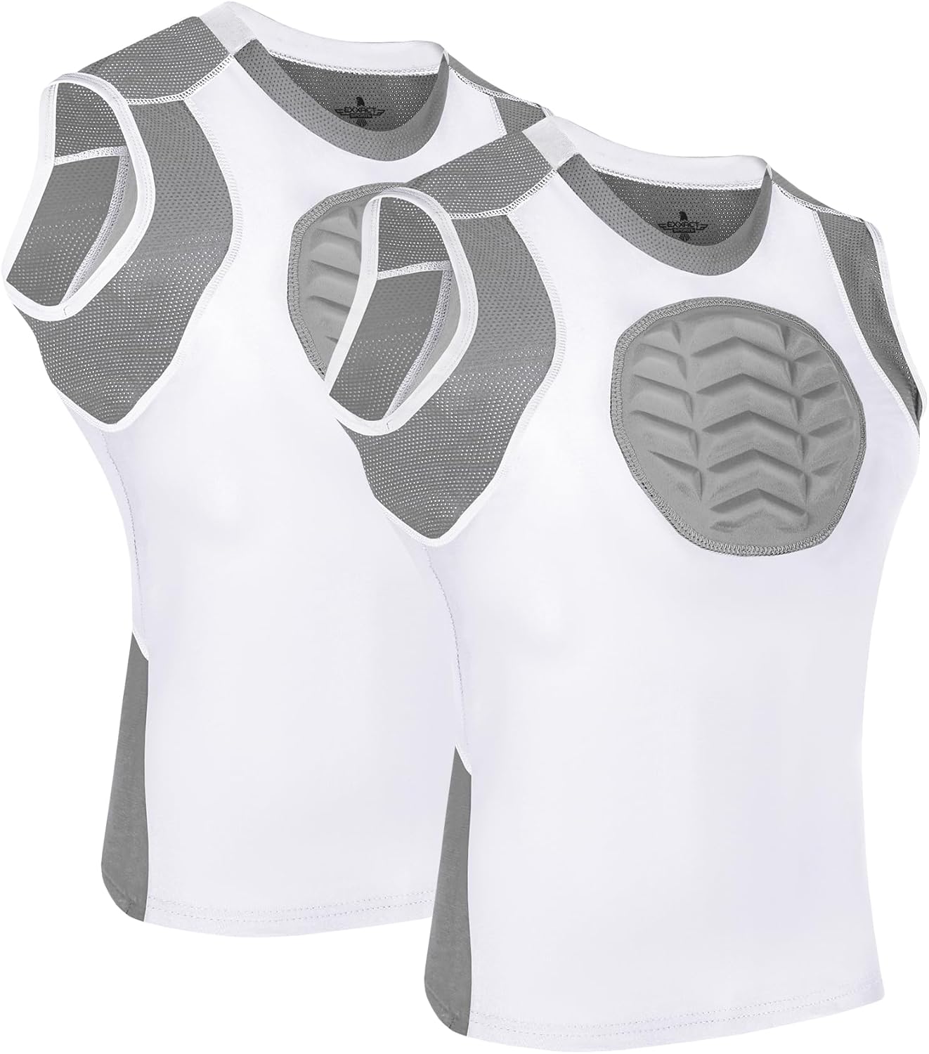 Exxact Sports Youth Baseball Chest Protector, Padded Sternum Heart Guard Shirt, Softball Chest Protector Girls Youth