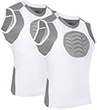 Exxact Sports Youth Baseball Chest Protector, Padded Sternum Heart Guard Shirt, Softball Chest Protector Girls Youth