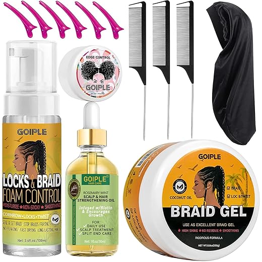 Complete Braid & Edge Control Styling Kit