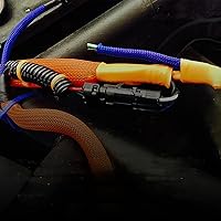 Vista 3 de Electriduct - Funda flexible de malla de cable trenzada expandible de PET negro de 1/8" - 10 pies