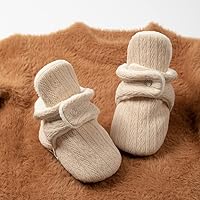 Vista 166 de Sawimlgy - Botines de algodón antideslizantes para recién nacido, con agarre, para cuna o para el invierno 010/Amarrón
