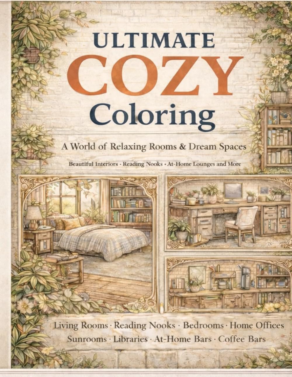 Ultimate Cozy Coloring: A World of Relaxing Rooms and Dream Spaces