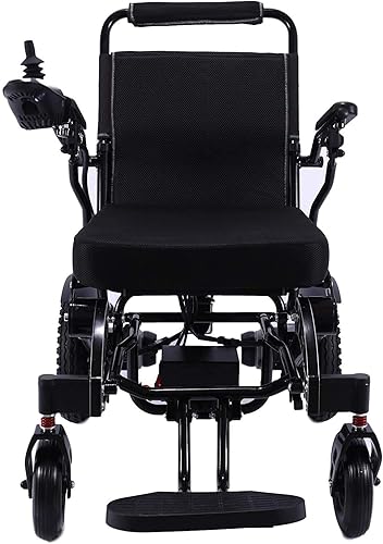 Miniatura 4 de Silla de ruedas eléctrica ligera plegable y de viaje, silla de ruedas para scooter de movilidad, silla de ruedas eléctrica segura para viajes de