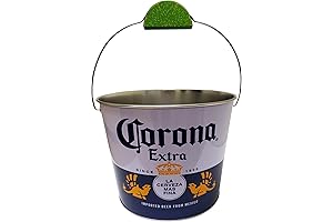 Corona Beverage Bucket with Wire Handle and Lime Grip