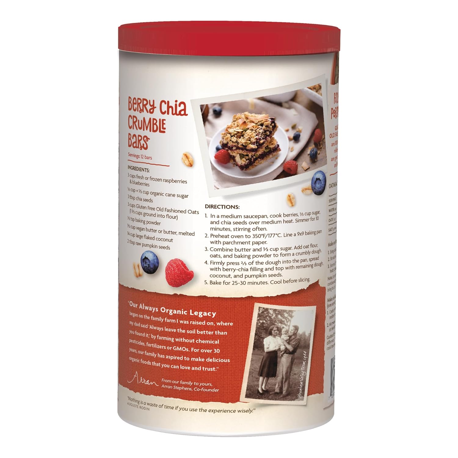 Nature's Path Organic Old Fashioned Oats Oatmeal, 18 oz (Pack of 6), Gluten Free, Non-GMO