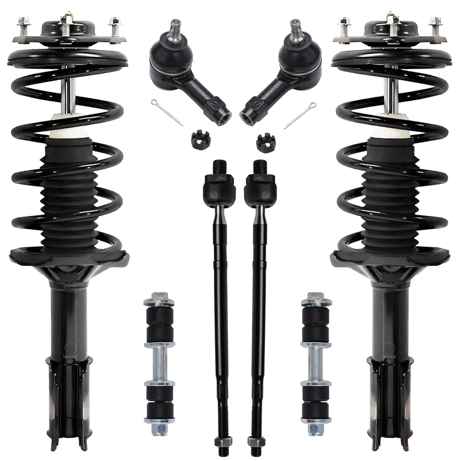 Detroit Axle - Front 8pc Struts Kit for 02-05 Mitsubishi Lancer [ES Model]