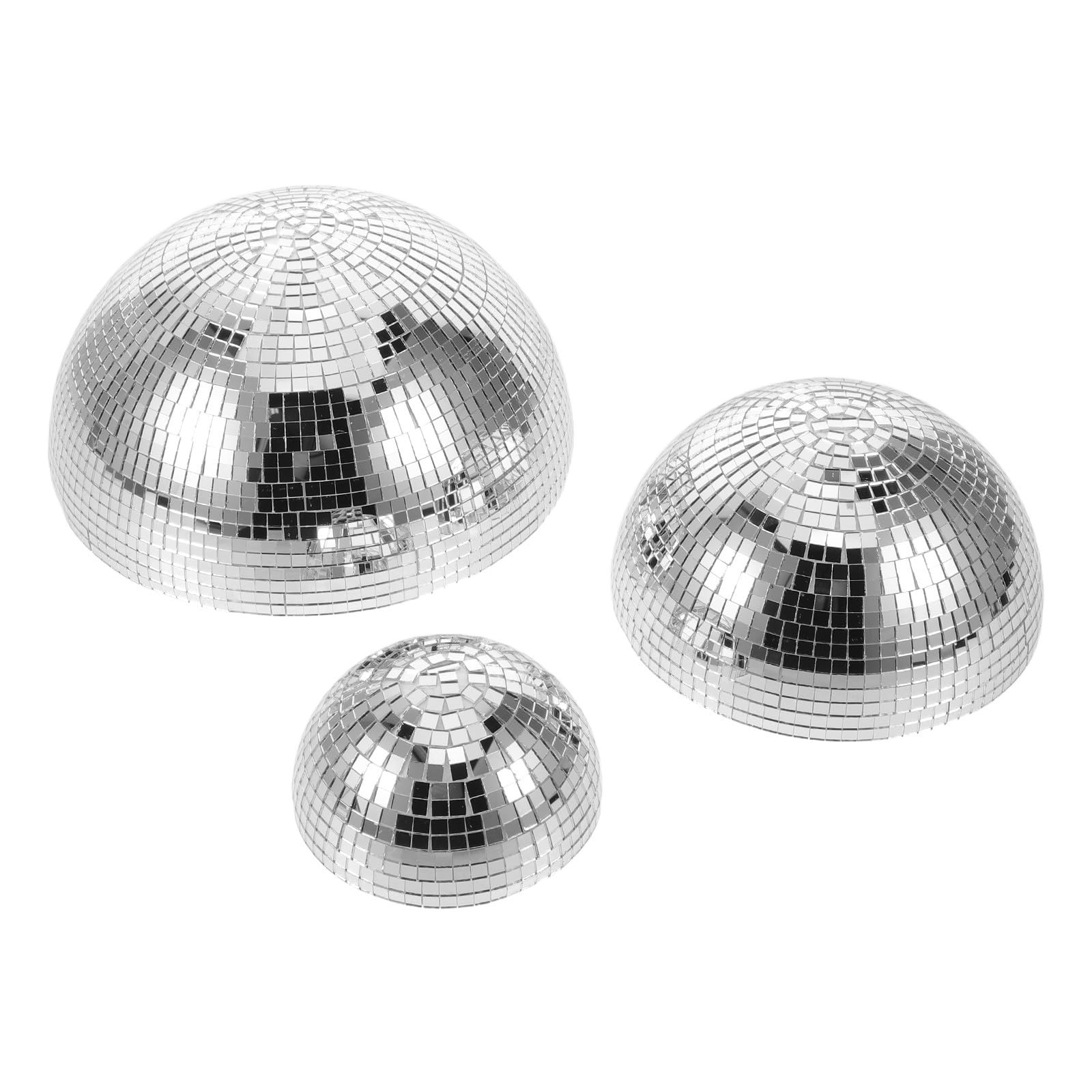 Miroir Hémisphère en Verre Argenté pour Rénover une Salle de Bain ou Fête