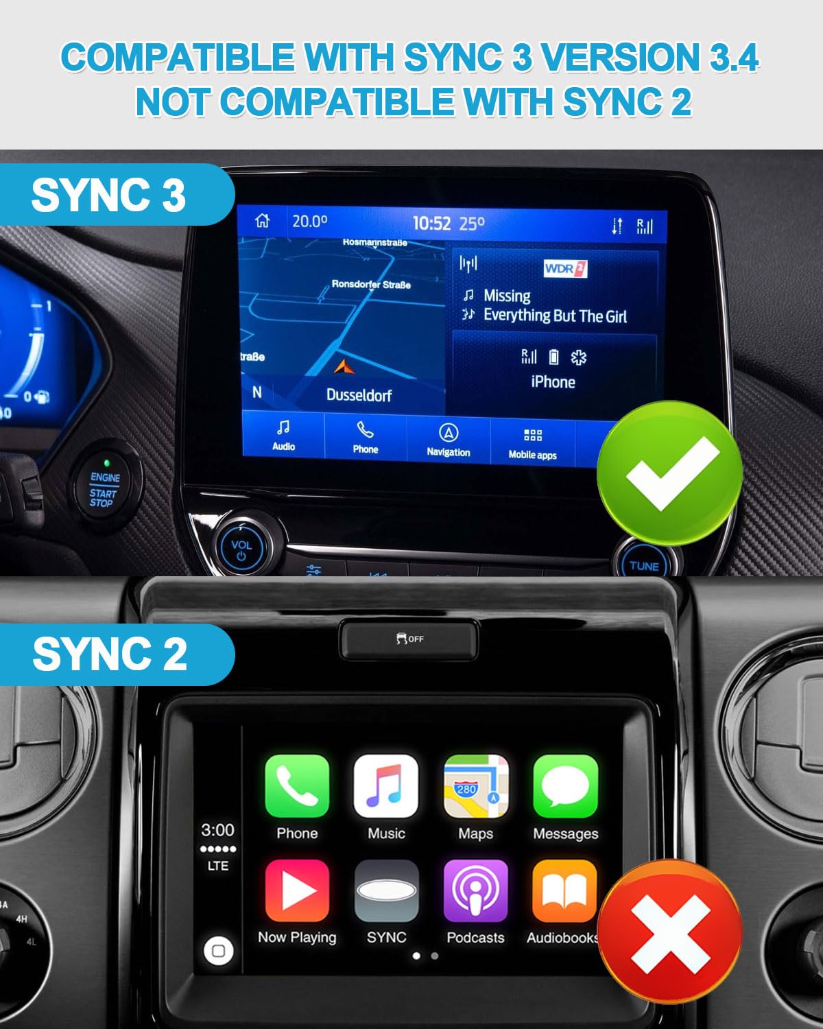 Snapklik.com : Seekdesi Carplay USB Interface Hub HC3Z-19A387-B-G USB ...