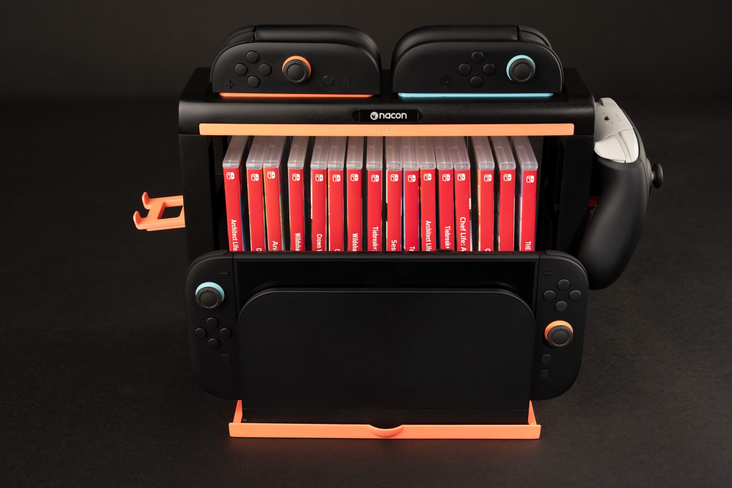 Nacon Soporte de almacenamiento para Nintendo Switch 2 y su dock.