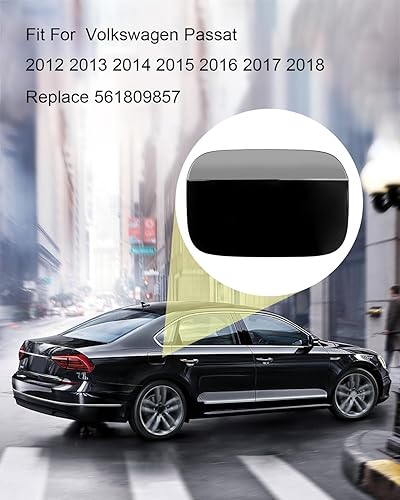 Miniatura 2 de Tapa de depósito de combustible para VW Volkswagen Passat 2012 2013 2014 2015 2016 2017 2018, tapa de repuesto para puerta de llenado de combustible