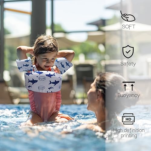 Miniatura 5 de Chaleco de natación para niños pequeños  Aprende a nadar para niños pequeños de 22 a 66 libras, chaleco de charco para niños y niñas