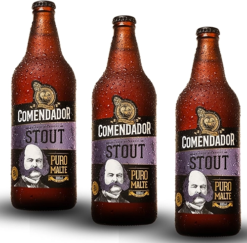 Cerveja Comendador Stout 600ml - 3 unidades