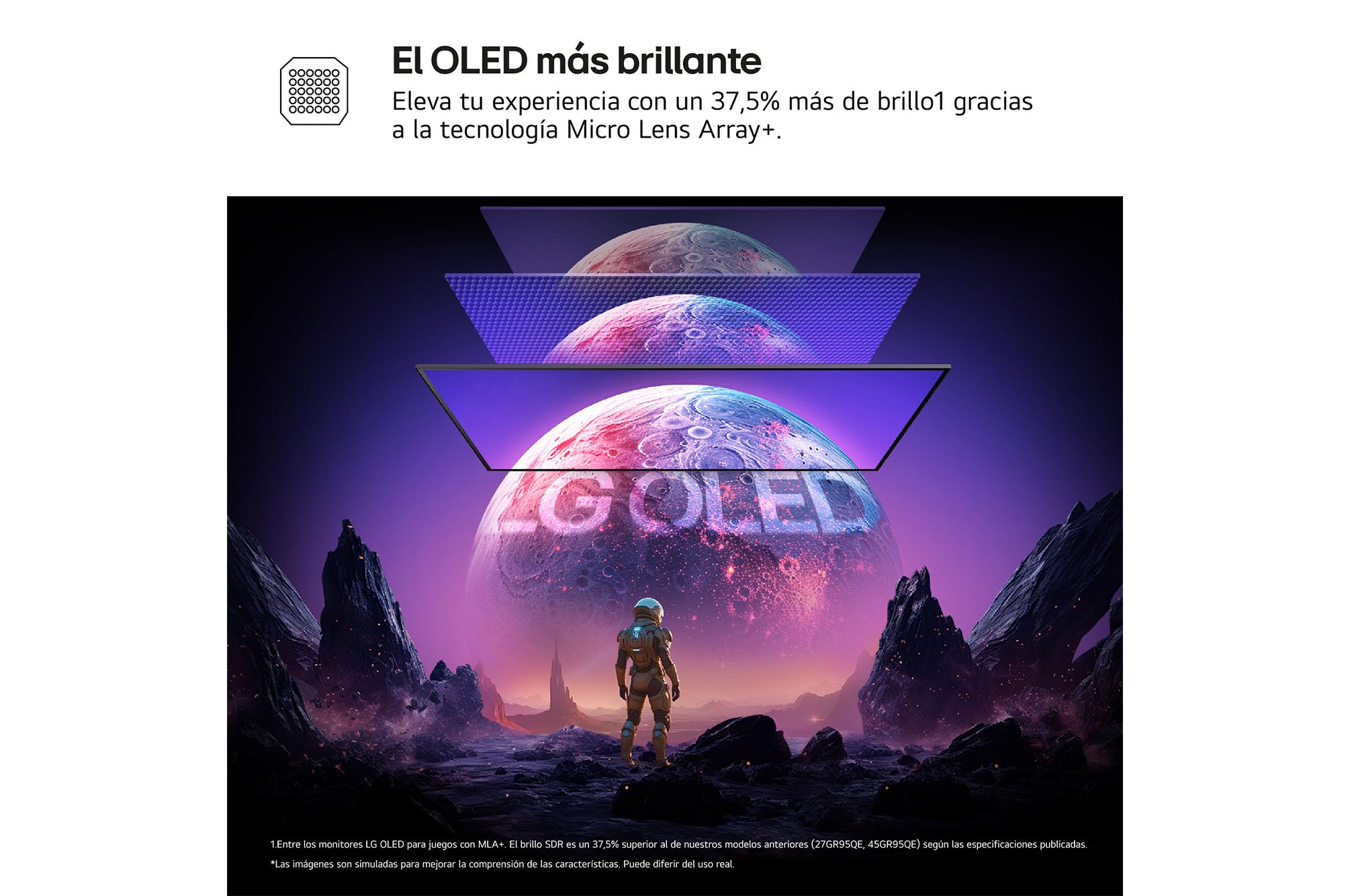 LG 27GX790A-B - Monitor Gaming Ultragear 27", Panel OLED, QHD (2560x1440), 16:9, 480Hz, 0.03ms, G-Sync Compatible, FreeSync Premium Pro, Pivotable, Morado Grisáceo — view 7