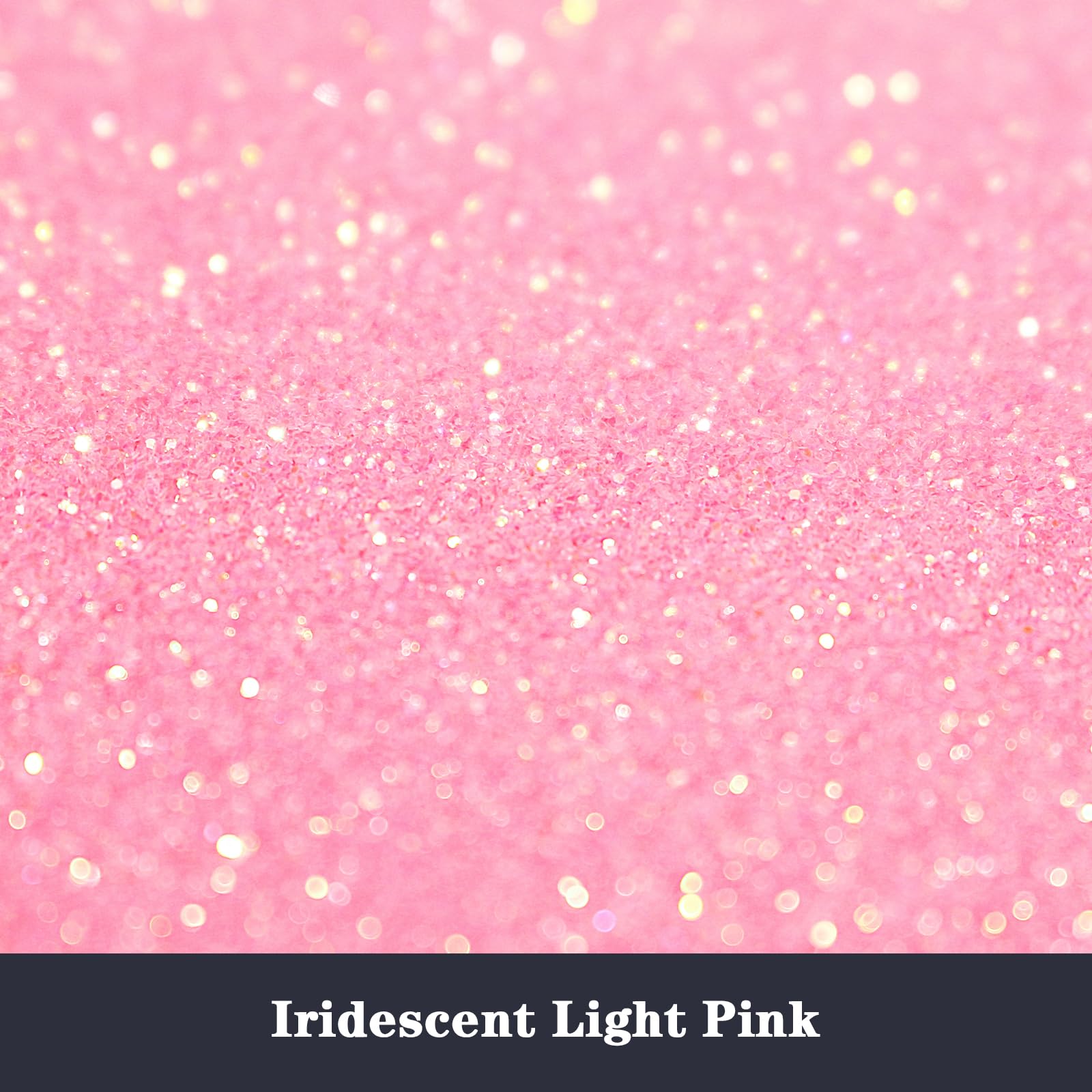 ANGXILIN High Capacity 260g Iridescent Fine Glitter,Shaker Bottle Fine Glitter for Epoxy Resin DIY Craft,Rainbow Fine Glitter for Nail Art Face Body Glitter Tumbler Making (IRI lt Pink)