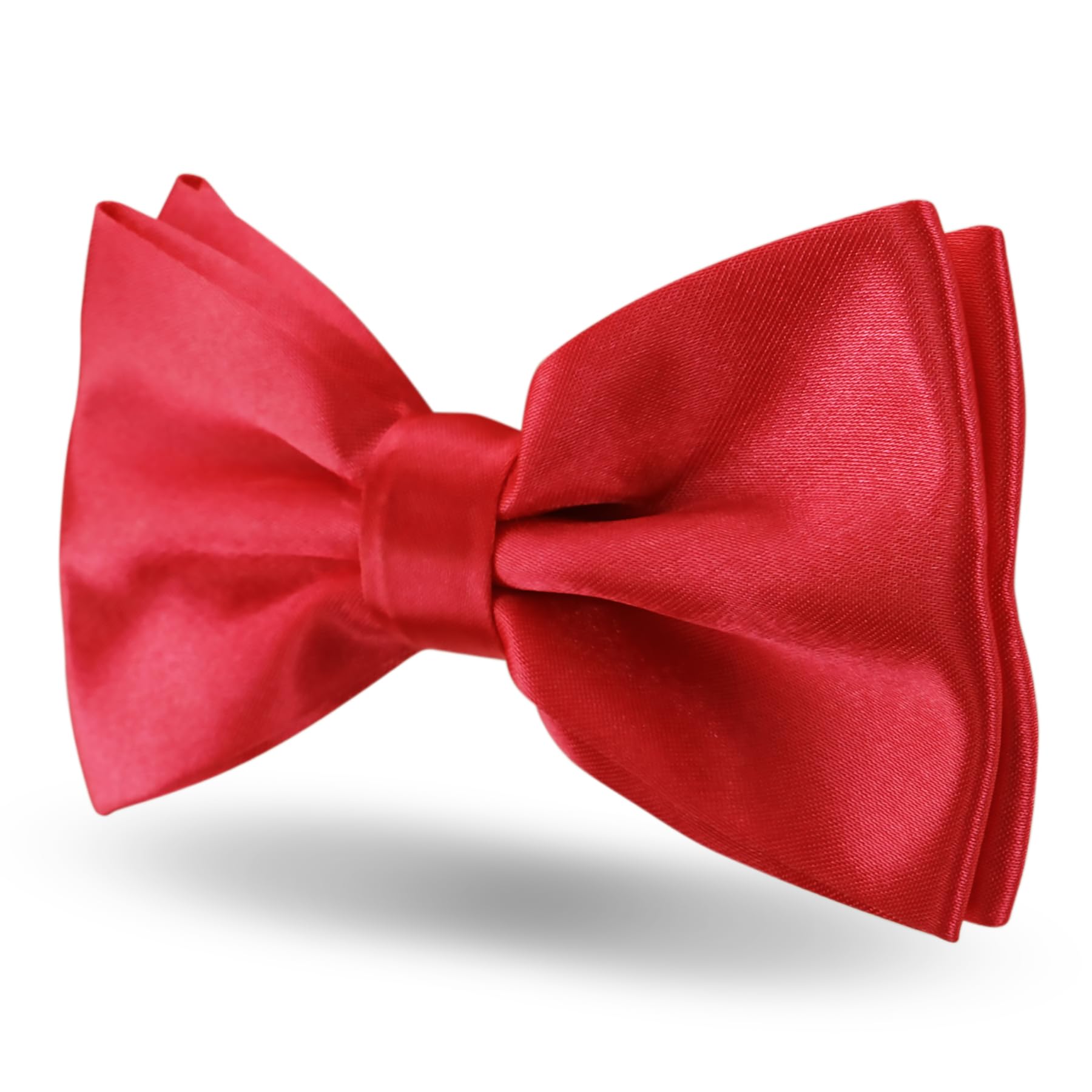 EKIND Men's Pre-tied Bowties Formal Satin Solid with Adjustable Neck Band,Gift Idea For Men And Boys