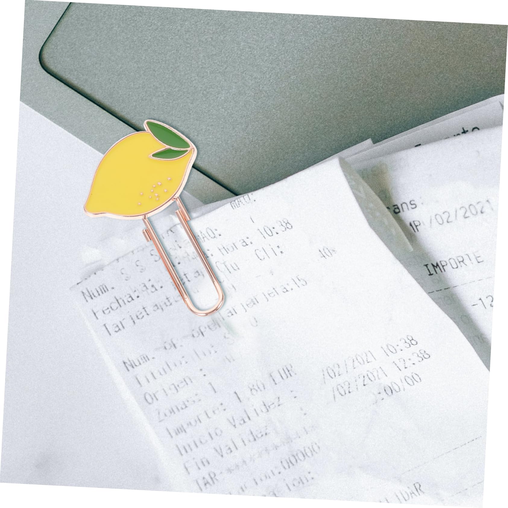 ARTIBETTER 5 Set Segnalibro Di Clip Di Carta Da Frutto Graffetta Per Fogli Clip Di Carta Decorativa Ufficio Adornare Graffette Metalliche Decorative Piccole Graffette Decorative 6 Pezzi*5