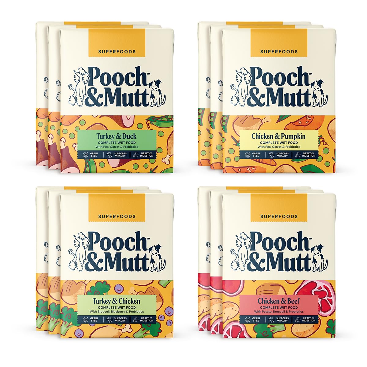 Pooch & Mutt Pooch And Mutt Wet Dog Food - Multipack - 12 X 375G