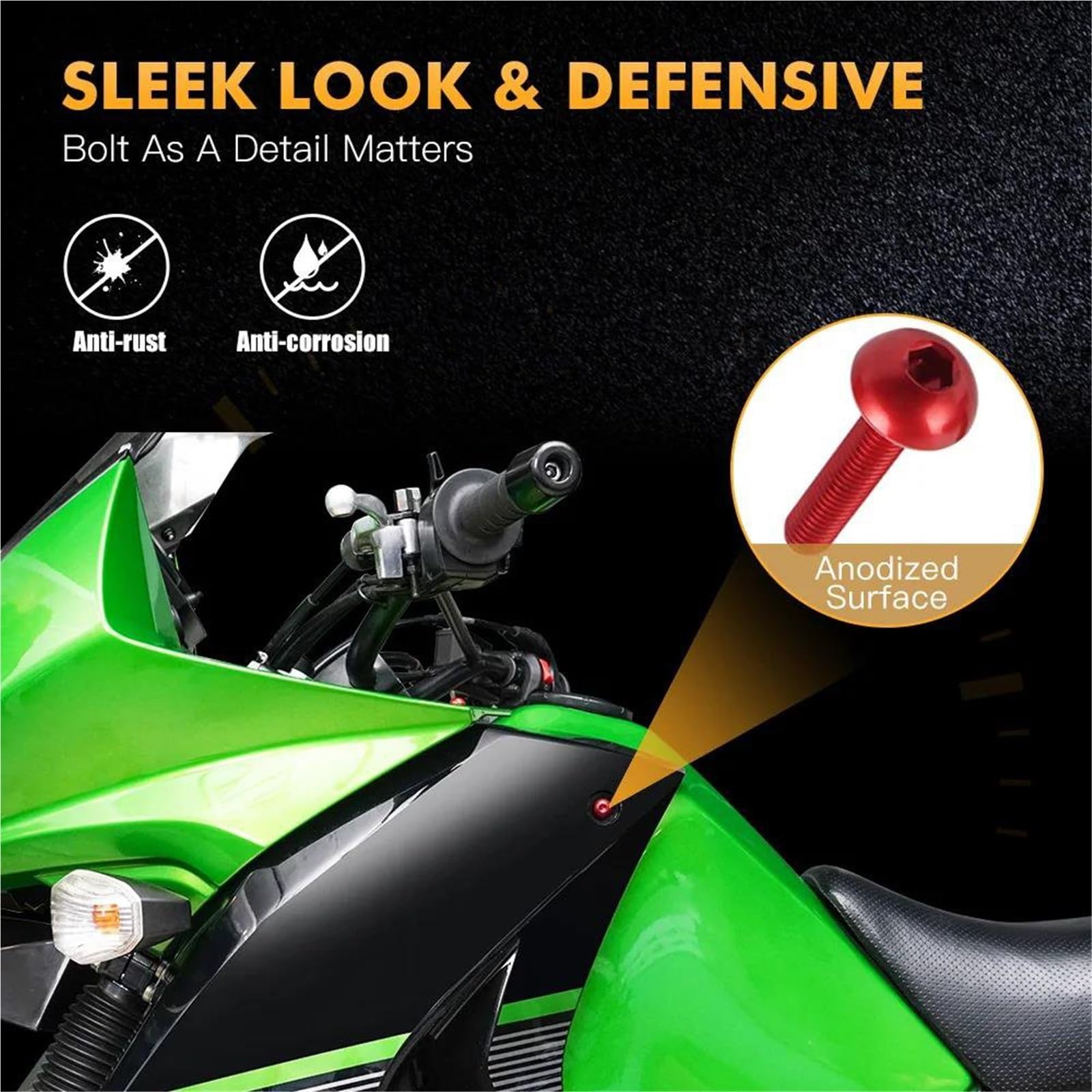 Für CBR650R CBR500R CBR300R CBR250R CBR150R CBR 650R 500R 300R 250R 150R Motorrad Verkleidung Schrauben Kit Mutter Clips(Blu)