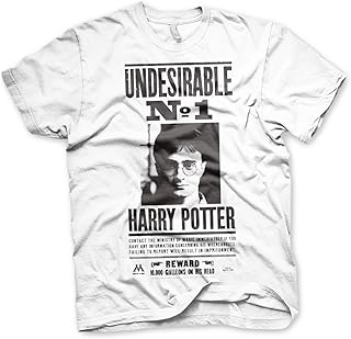 [Harry Potter] Officially Licensed Wanted Poster Men痴 T-Shirt (White), X-Large