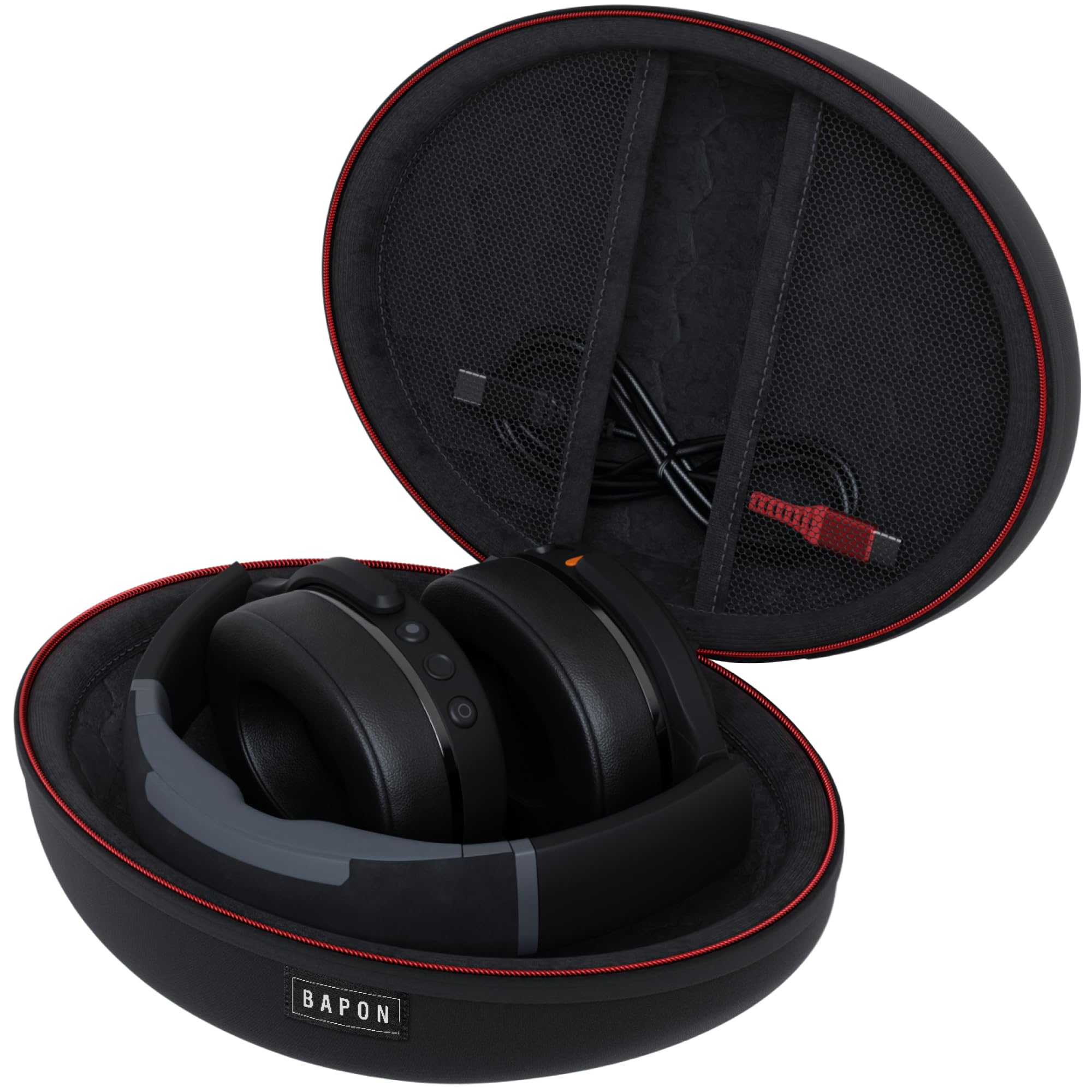 BAPON Travel Over Ear Headphone Case - Hard Shell Headphone Case with USB-C Cable - Compatible with Skullcandy Crusher Evo/Anc/Hesh - Case to Carry