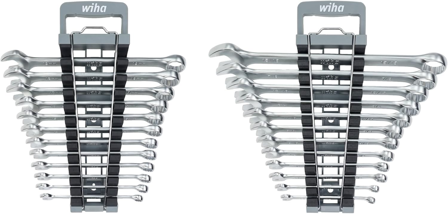 Wiha 30481 24 Piece Combination Wrench Set - Metric and SAE