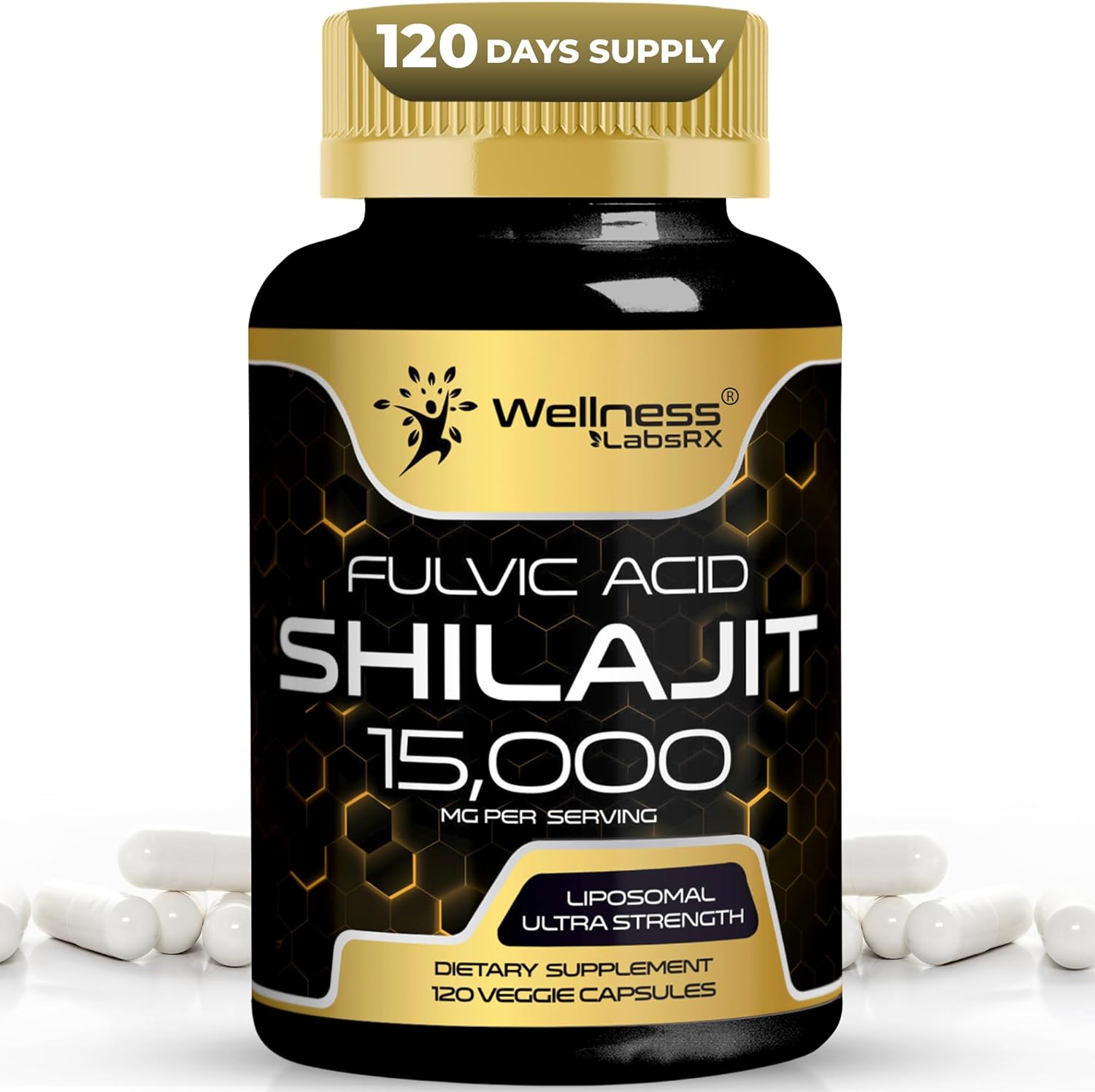 Himalayan Shilajit for Men - 1500mg Shilajit Capsules for Men, Pure Shilajeet for Women with Naturally Occuring Fulvic Acid - Shilajet for Enhanced Energy and Immune Support - 120 Count (Pack of 1) - Amazon product rated Grade C