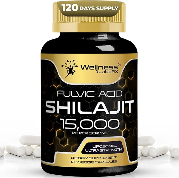 Himalayan Shilajit for Men - 1500mg Shilajit Capsules for Men, Pure Shilajeet for Women with Naturally Occuring Fulvic Acid - Shilajet for Enhanced Energy and Immune Support - 120 Count (Pack of 1)